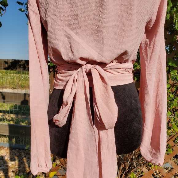 Fashion Nova Little White Lies Top - Mauve - Women's Size Small - NWOT - Picture 16 of 16